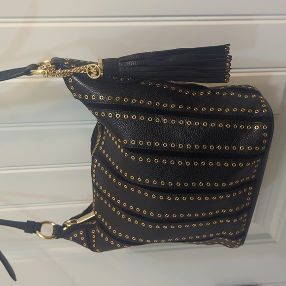 Michael Kors Brooklyn Grommet Leather Crossbody Handbag NWT - Picture 4 of 13